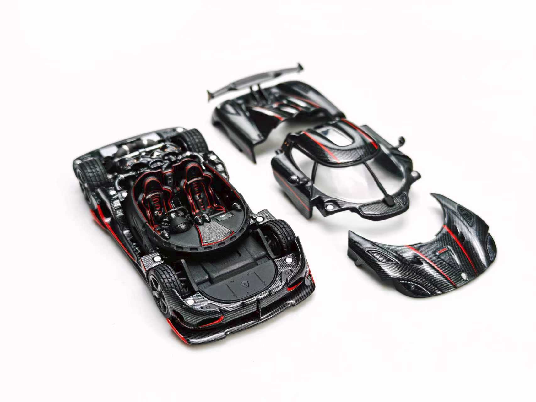 Preorder] Frontiart 1:64 Koenigsegg Agera RS Carbon with Red
