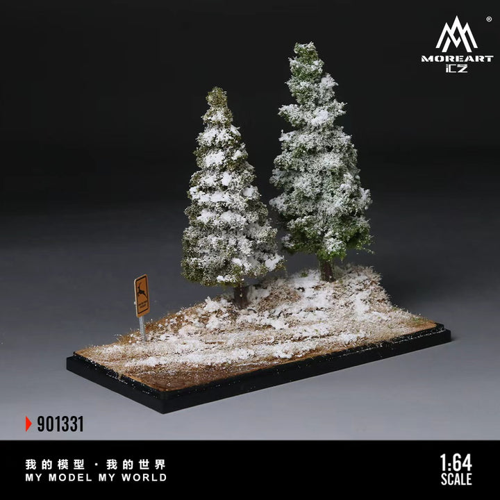 [Preorder] MoreArt 1:64 SCENE OF THE FIRST SNOWFALL IN WINTER FOREST MO901331