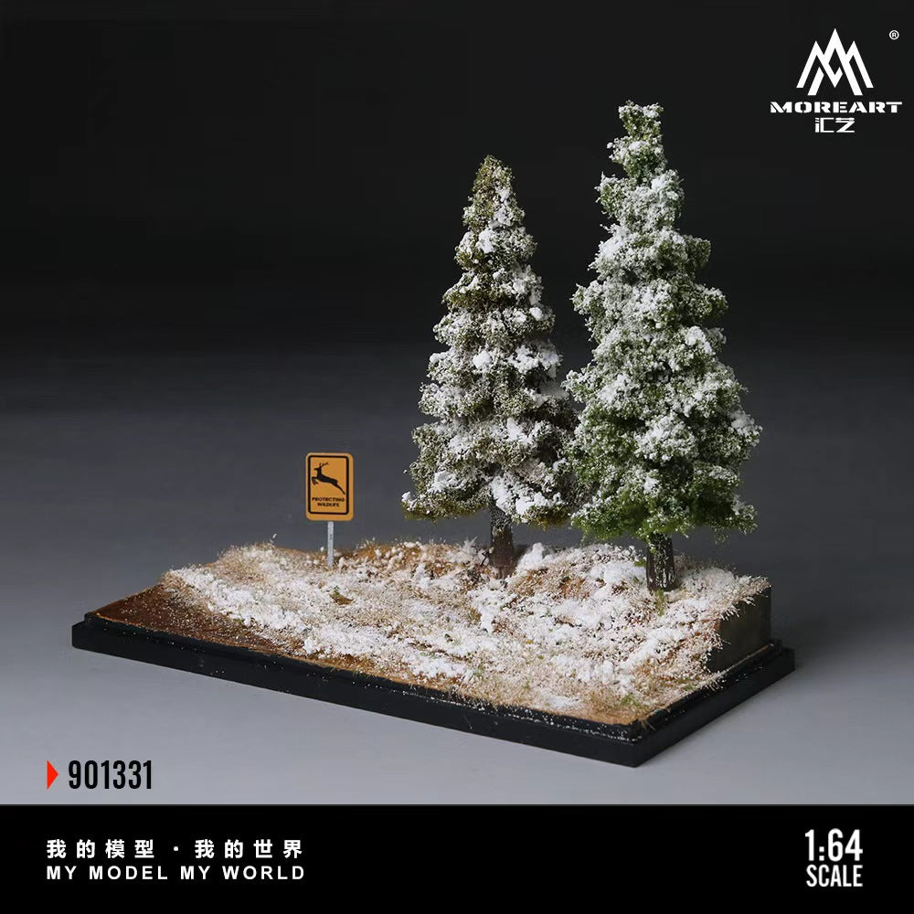 [Preorder] MoreArt 1:64 SCENE OF THE FIRST SNOWFALL IN WINTER FOREST MO901331