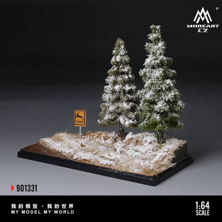 [Preorder] MoreArt 1:64 SCENE OF THE FIRST SNOWFALL IN WINTER FOREST MO901331