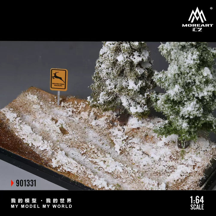 [Preorder] MoreArt 1:64 SCENE OF THE FIRST SNOWFALL IN WINTER FOREST MO901331