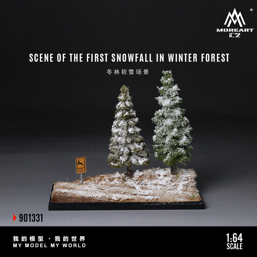 [Preorder] MoreArt 1:64 SCENE OF THE FIRST SNOWFALL IN WINTER FOREST MO901331
