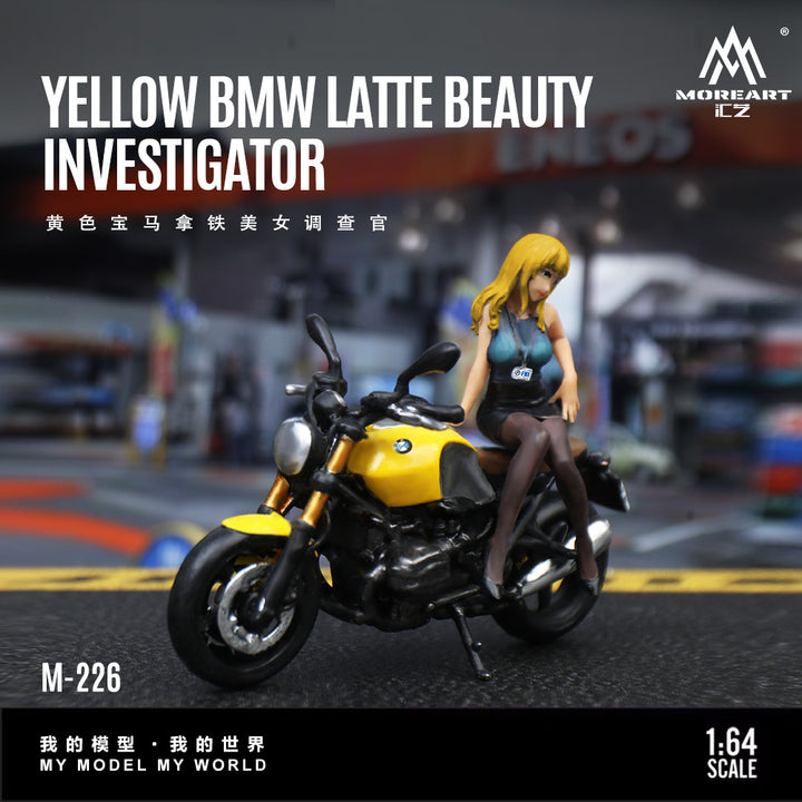 [Preorder] MoreArt 1:64 YELLOW BMW LATTE BEAUTY INVESTIGATOR MO222226