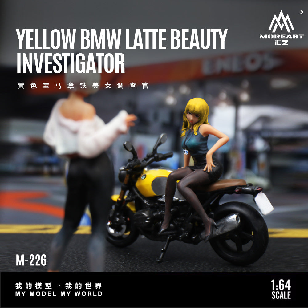 [Preorder] MoreArt 1:64 YELLOW BMW LATTE BEAUTY INVESTIGATOR MO222226