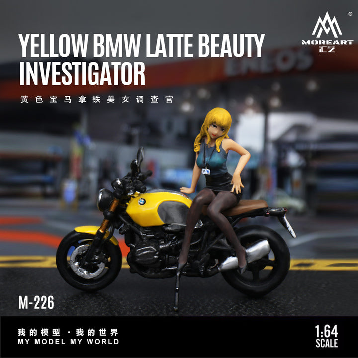 [Preorder] MoreArt 1:64 YELLOW BMW LATTE BEAUTY INVESTIGATOR MO222226
