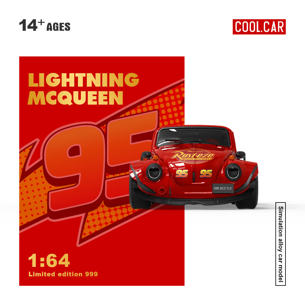 [Preorder] Cool Car 1:64 Lightning McQueen Livery (3 Versions)