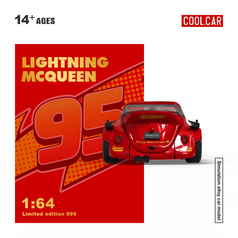 [Preorder] Cool Car 1:64 Lightning McQueen Livery (3 Versions)