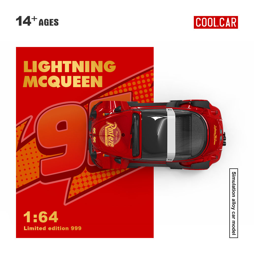 [Preorder] Cool Car 1:64 Lightning McQueen Livery (3 Versions)