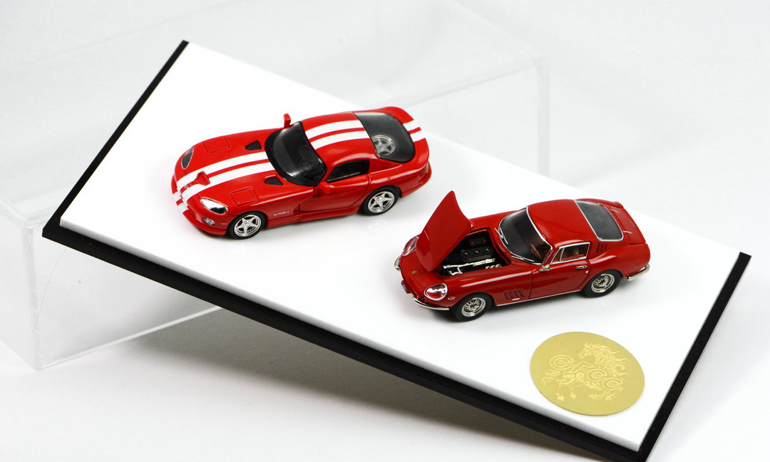 [Preorder] GFCC 1:64 Ferrari 275 Year of the Horse Set Red