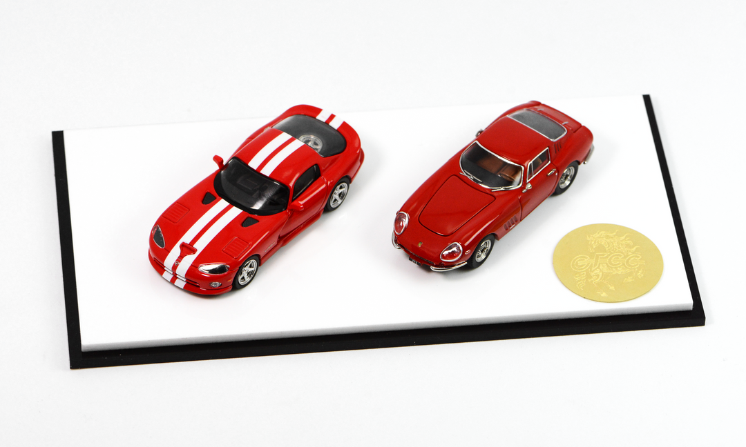 [Preorder] GFCC 1:64 Ferrari 275 Year of the Horse Set Red