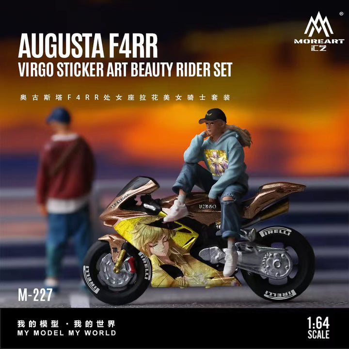 [Preorder] MoreArt 1:64 AUGUSTA F4RRVIRGO STICKER ART BEAUTY RIDER SET MO222227