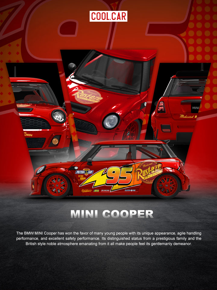 [Preorder] Cool Car 1:64 Lightning McQueen Livery #95 (3 Versions)