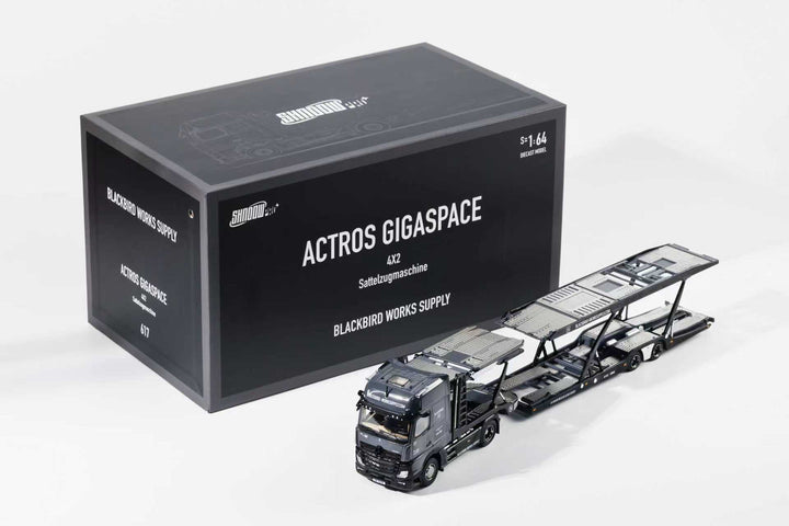 [Preorder] Shadow Pro 1:64 Actros Benz Trailer Blackbird (LHD) KS-069-617