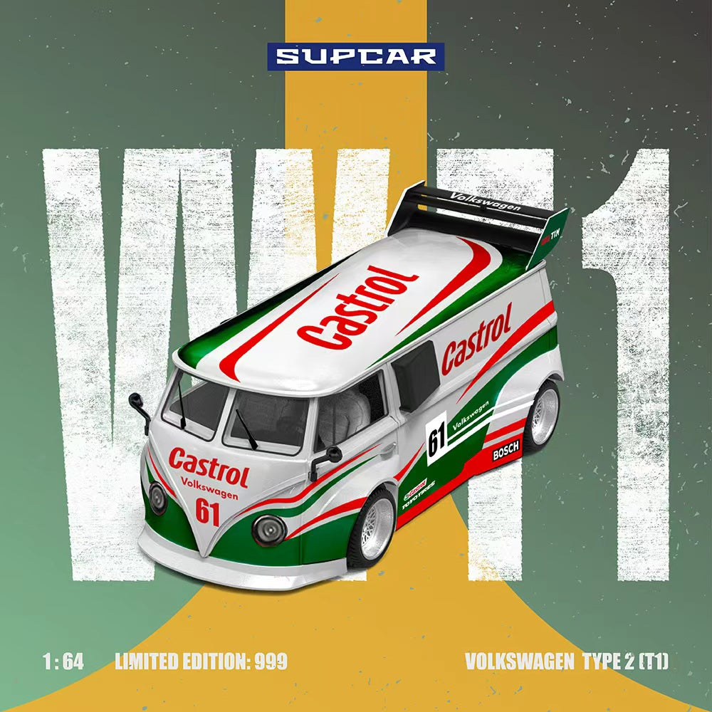 [Preorder] SUPCAR 1:64 Volkswagen T1 Castrol 61 SC642951
