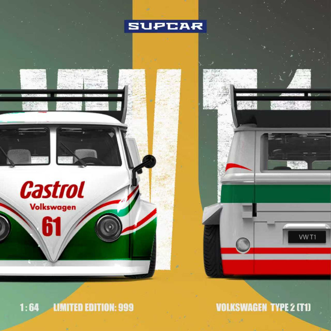 [Preorder] SUPCAR 1:64 Volkswagen T1 Castrol 61 SC642951