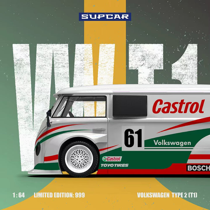 [Preorder] SUPCAR 1:64 Volkswagen T1 Castrol 61 SC642951
