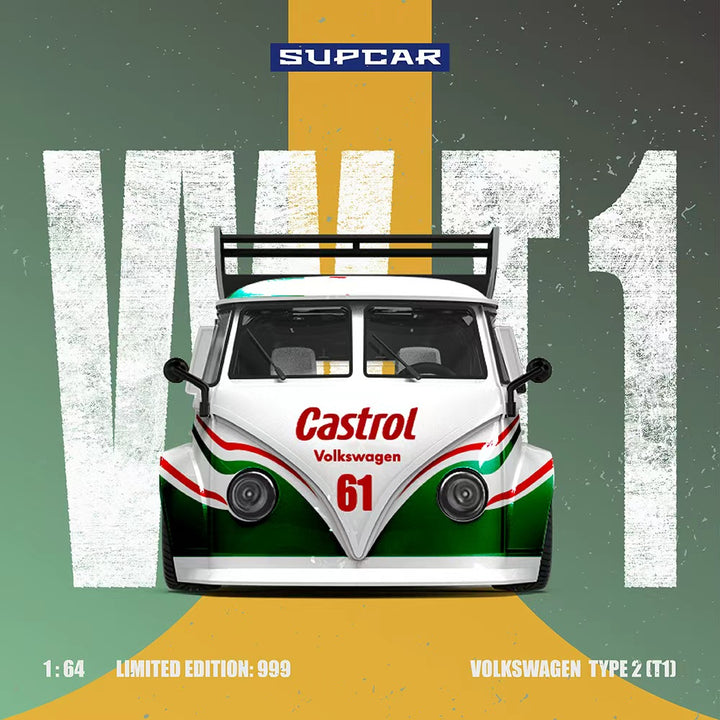 [Preorder] SUPCAR 1:64 Volkswagen T1 Castrol 61 SC642951