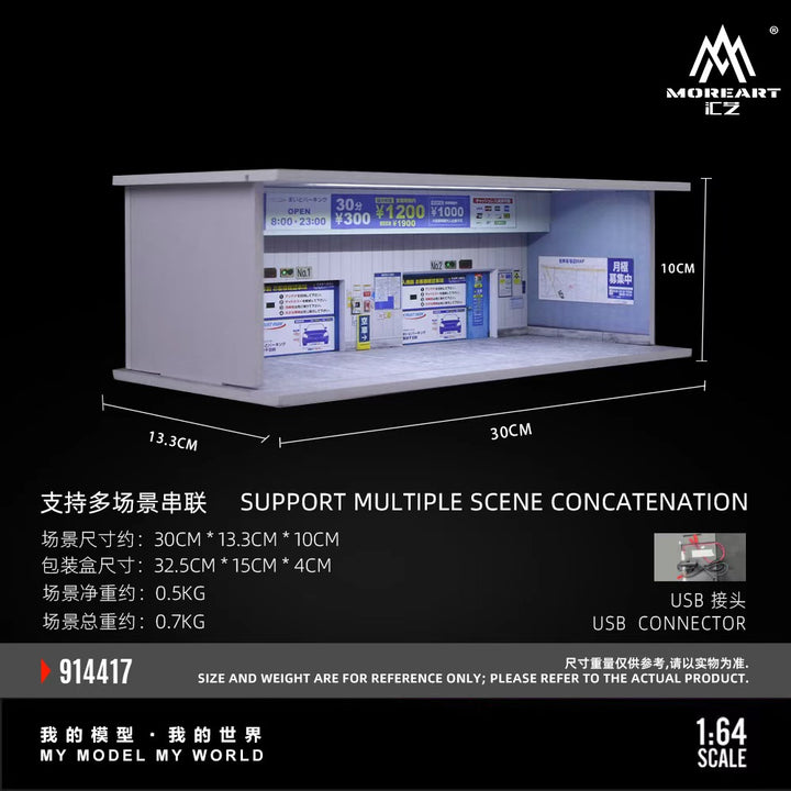 [Preorder] MoreArt 1:64 THEME LIGHTING ASSEMBLY SCENE (3 Versions) MO914416/MO914417/MO914418