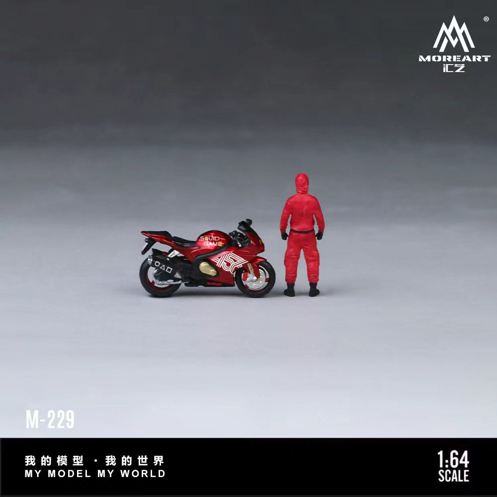 [Preorder] MoreArt 1:64 SUZUKI MASKED SOLDIER PULL FLOWER MOTORCYCLE DOLL SET MO222229