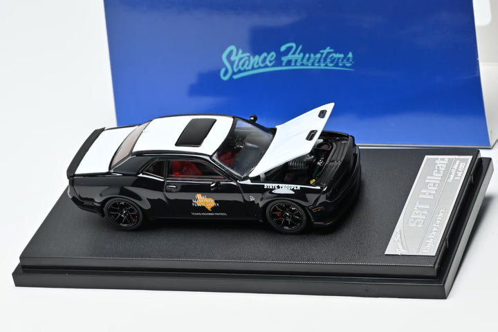 [Preorder] Stance Hunters 1:64 Dodge Challenger Hellcat SRT Hellcat Texas State Trooper Livery