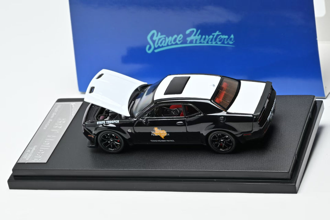 [Preorder] Stance Hunters 1:64 Dodge Challenger Hellcat SRT Hellcat Texas State Trooper Livery