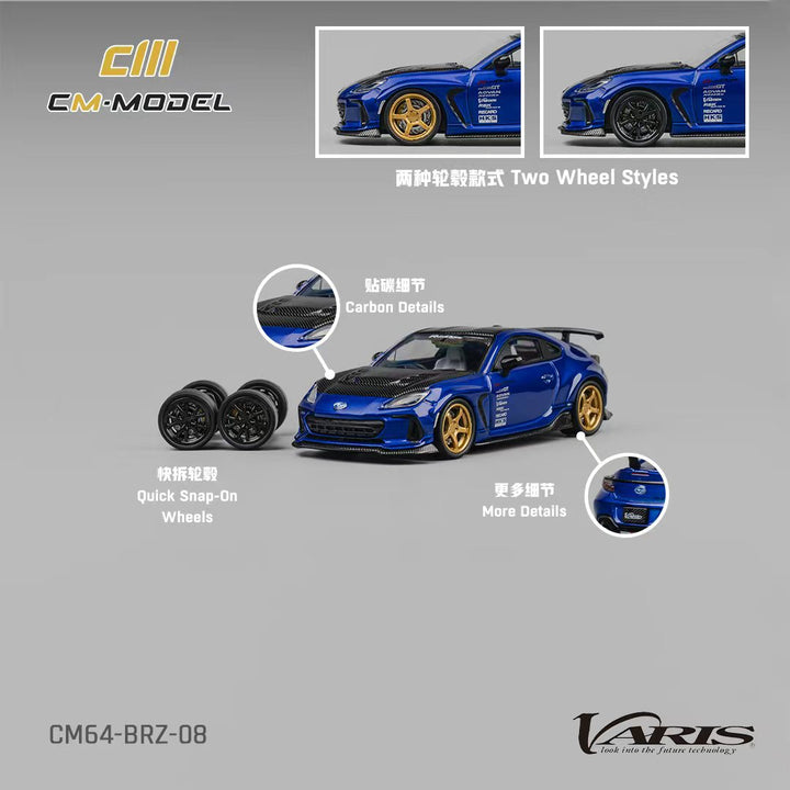 [Preorder] CM Model 1:64 Subaru BRZ Metallic Blue CM64-BRZ-08