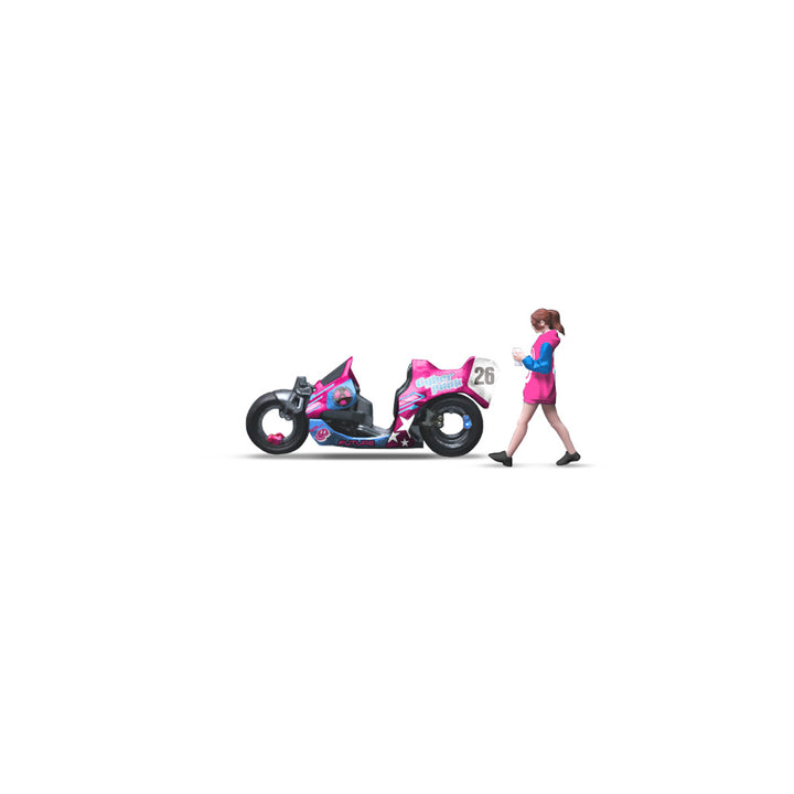[Preorder] MoreArt 1:64 CYBERPUNK 26TH CENTURY FUTURE MOTORCYCLE GIRL SET MO222230