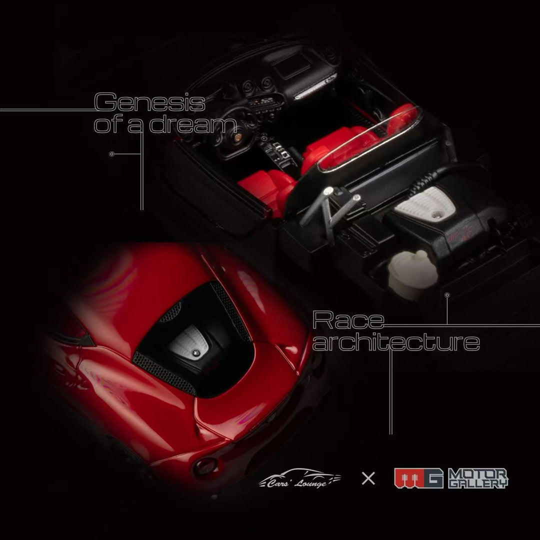 [Preorder] Car's Lounge x Motor Gallery 1:64 Alfa Romeo 4C (5 Colours)