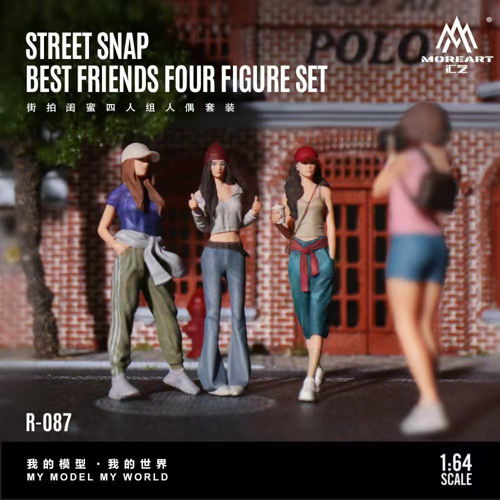 [Preorder] MoreArt 1:64 STREET SNAP BEST FRIENDS FOUR FIGURE SET MO223087