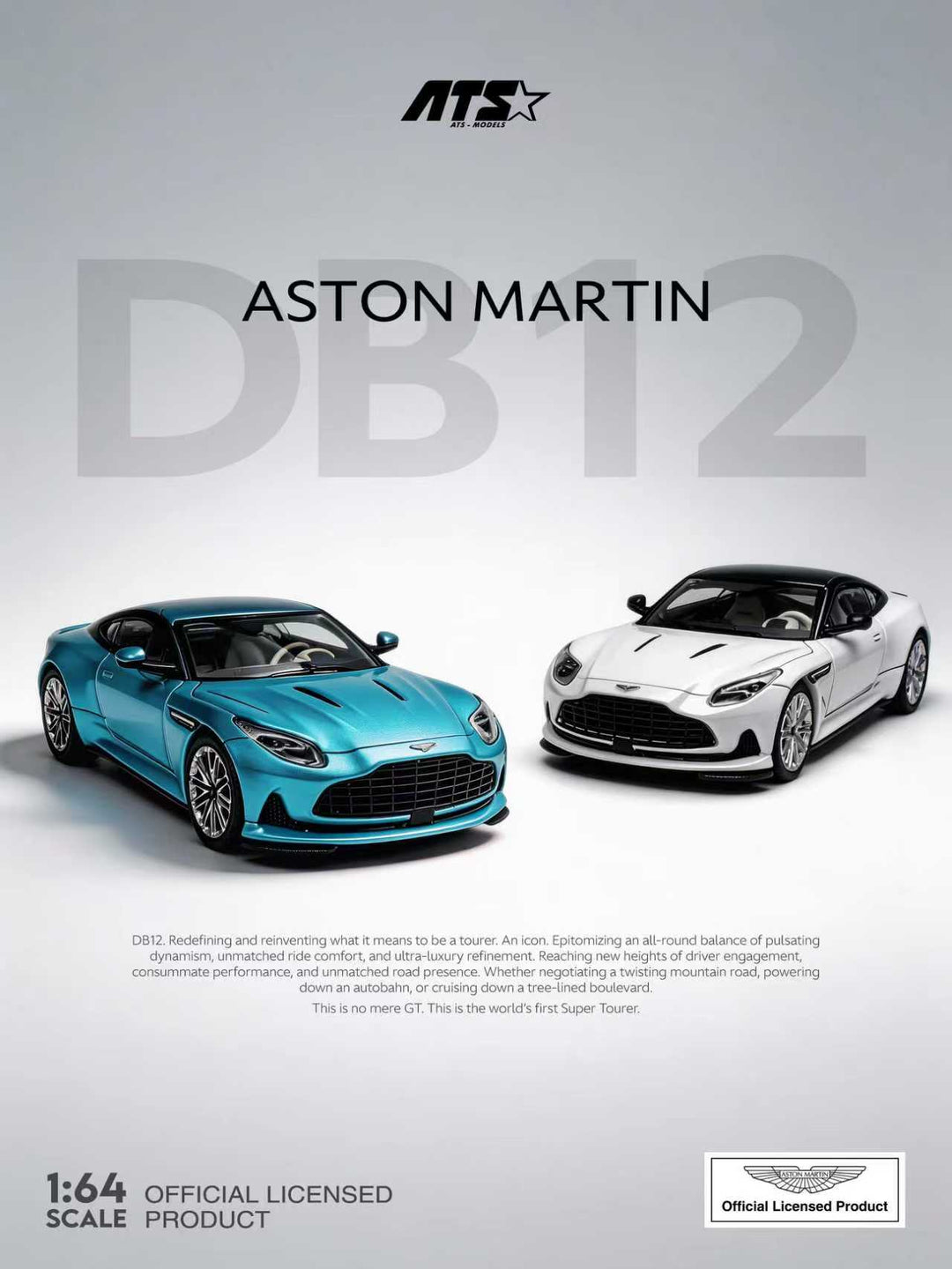 [Preorder] ATS Model 1:64 Aston Martin DB12 (2 Colours) ATS881301/ATS881302