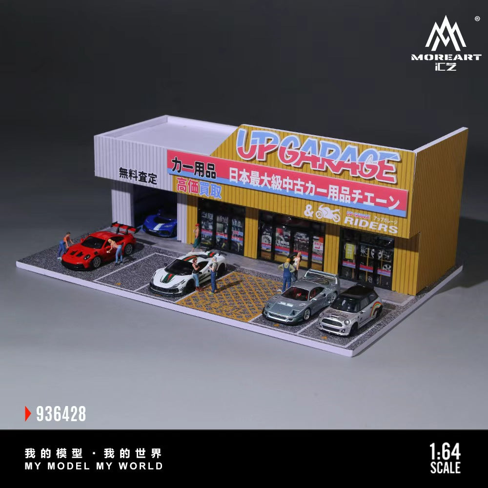 1/64 ジオラマ　MOREART ミニカー Preorder] MoreArt 1:64 SCENE OF AN AUTO SUPPLY STORE MO936428