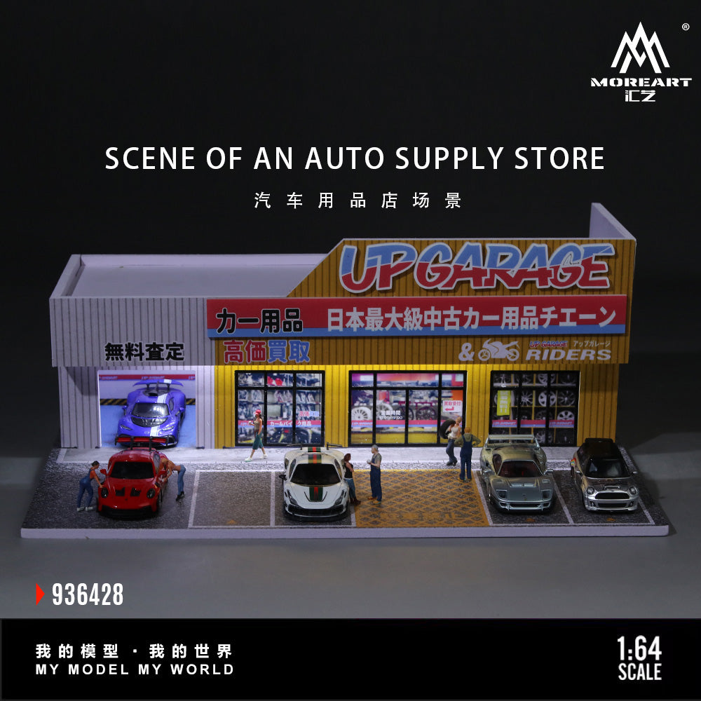 モアリページ MoreArt 1:64 SCENE OF AN AUTO SUPPLY STORE MO936428 – Horizon Diecast