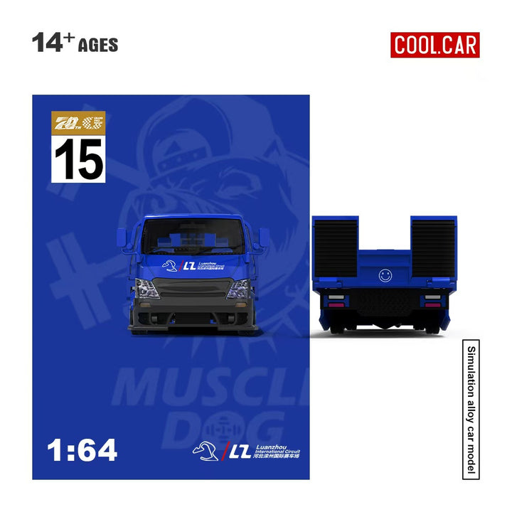 [Preorder] Cool Car 1:64 Hino H300 Transport Trailer - Blue 