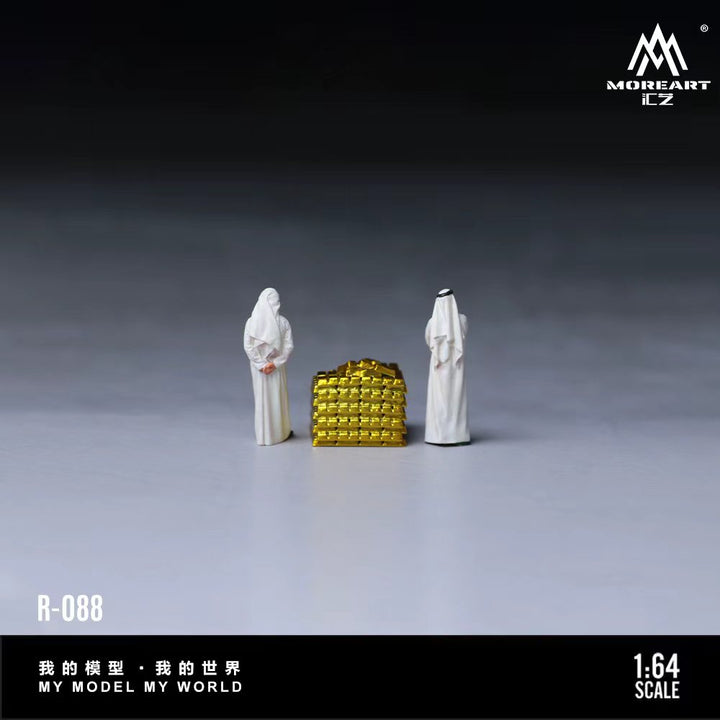 [Preorder] MoreArt 1:64 Middle Eastern Wealthy Man Figure Set MO223088