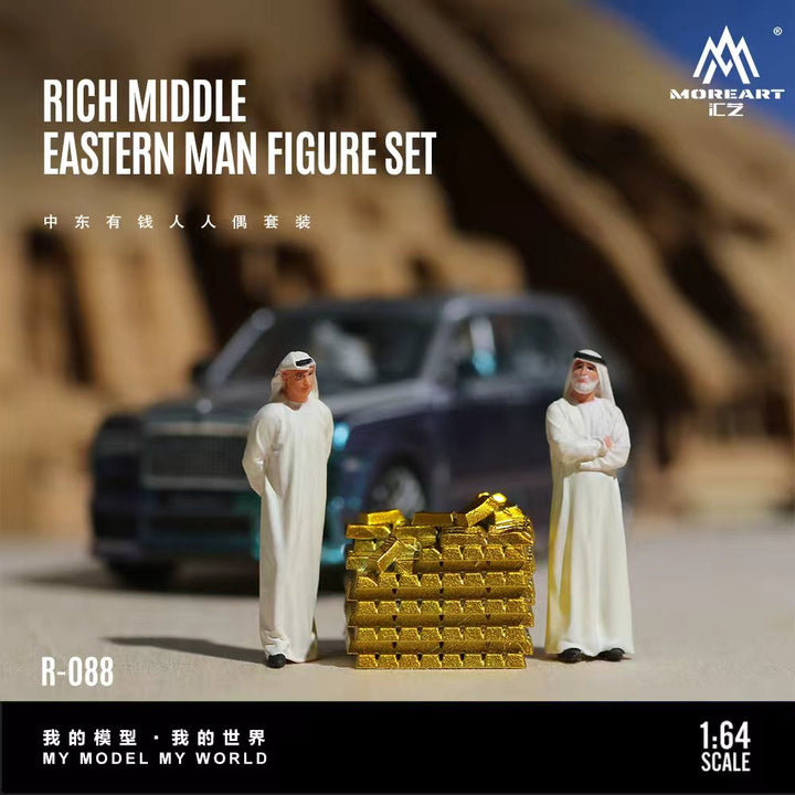 [Preorder] MoreArt 1:64 Middle Eastern Wealthy Man Figure Set MO223088