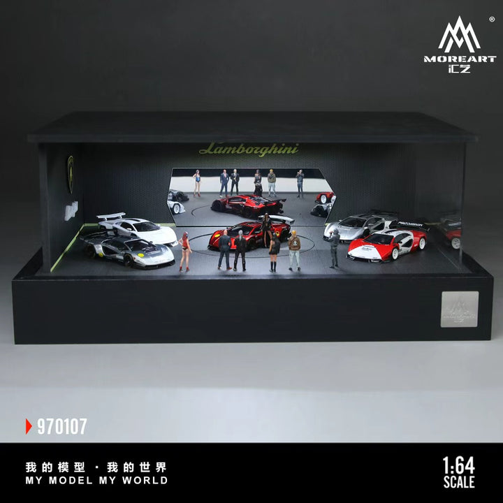 [Preorder] MoreArt 1:64 Lamborghini Rotating Exhibition Stand Scene MO970107
