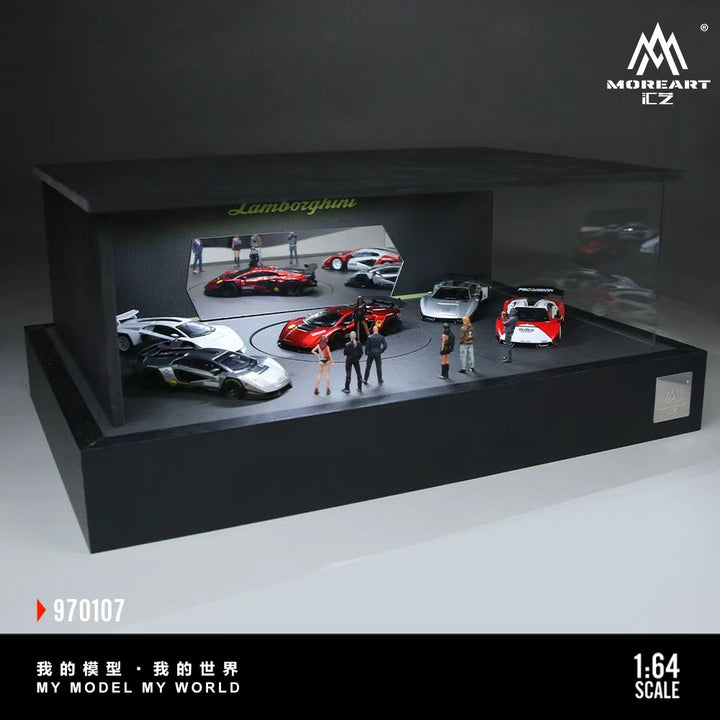 [Preorder] MoreArt 1:64 Lamborghini Rotating Exhibition Stand Scene MO970107