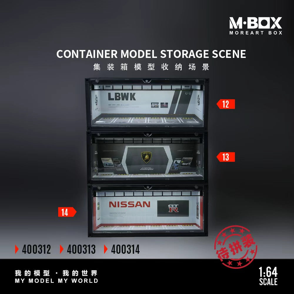 [Preorder] MBOX 1:64 CONTAINER MODEL STORAGE SCENE (3 Versions) MB400312/MB400313/MB400314