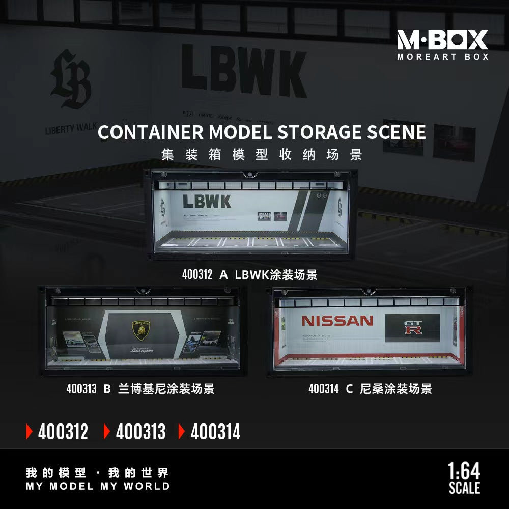 [Preorder] MBOX 1:64 CONTAINER MODEL STORAGE SCENE (3 Versions) MB400312/MB400313/MB400314