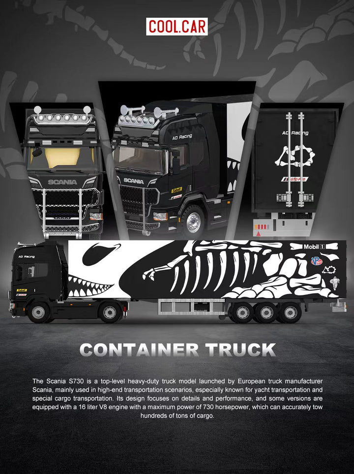 Cool Car 1:64 Scania Container Truck - Dragon of Bones Livery CC644031