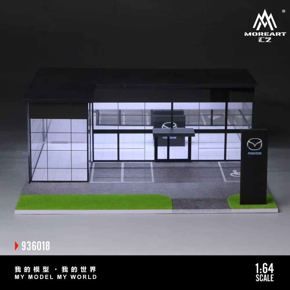 [Preorder] MoreArt 1:64 Double-layer assembled exhibition hall Mazda store MO936018