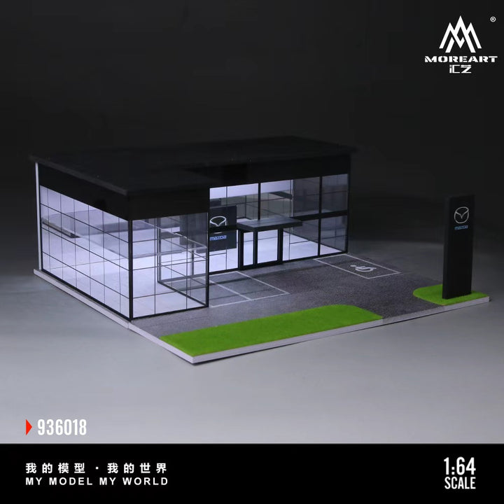 [Preorder] MoreArt 1:64 Double-layer assembled exhibition hall Mazda store MO936018