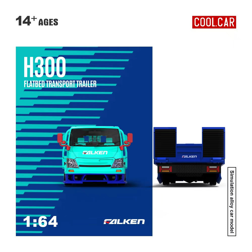 [Preorder] Cool Car 1:64 Hino H300 Transport Trailer - Falken Livery CC647232