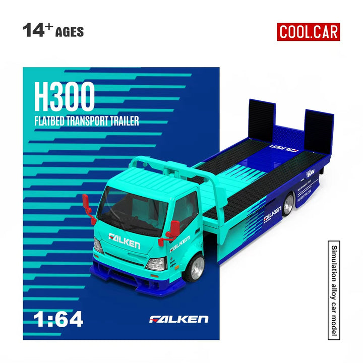 [Preorder] Cool Car 1:64 Hino H300 Transport Trailer - Falken Livery CC647232