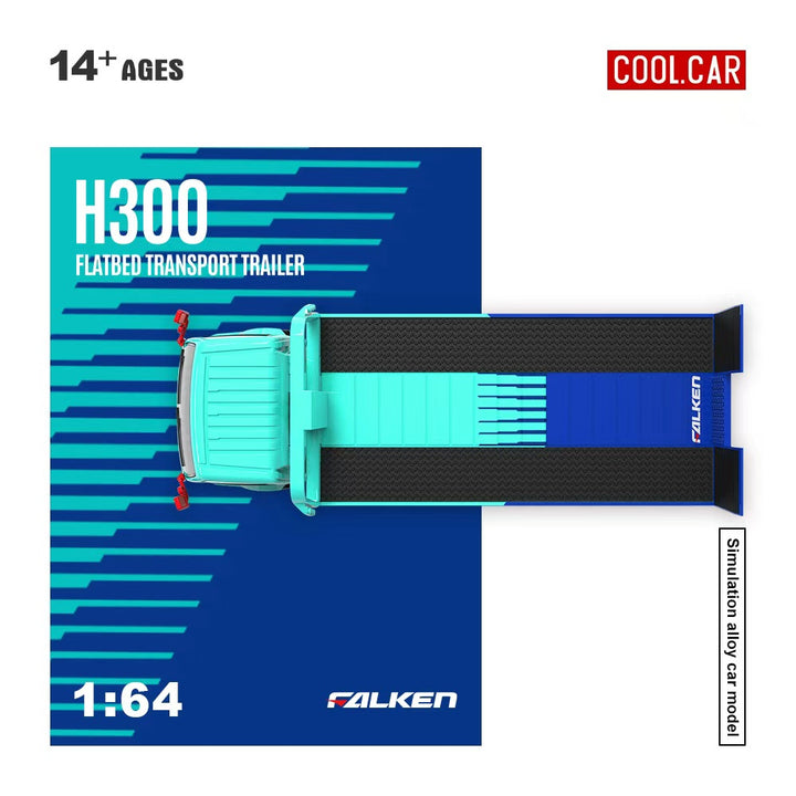 [Preorder] Cool Car 1:64 Hino H300 Transport Trailer - Falken Livery CC647232