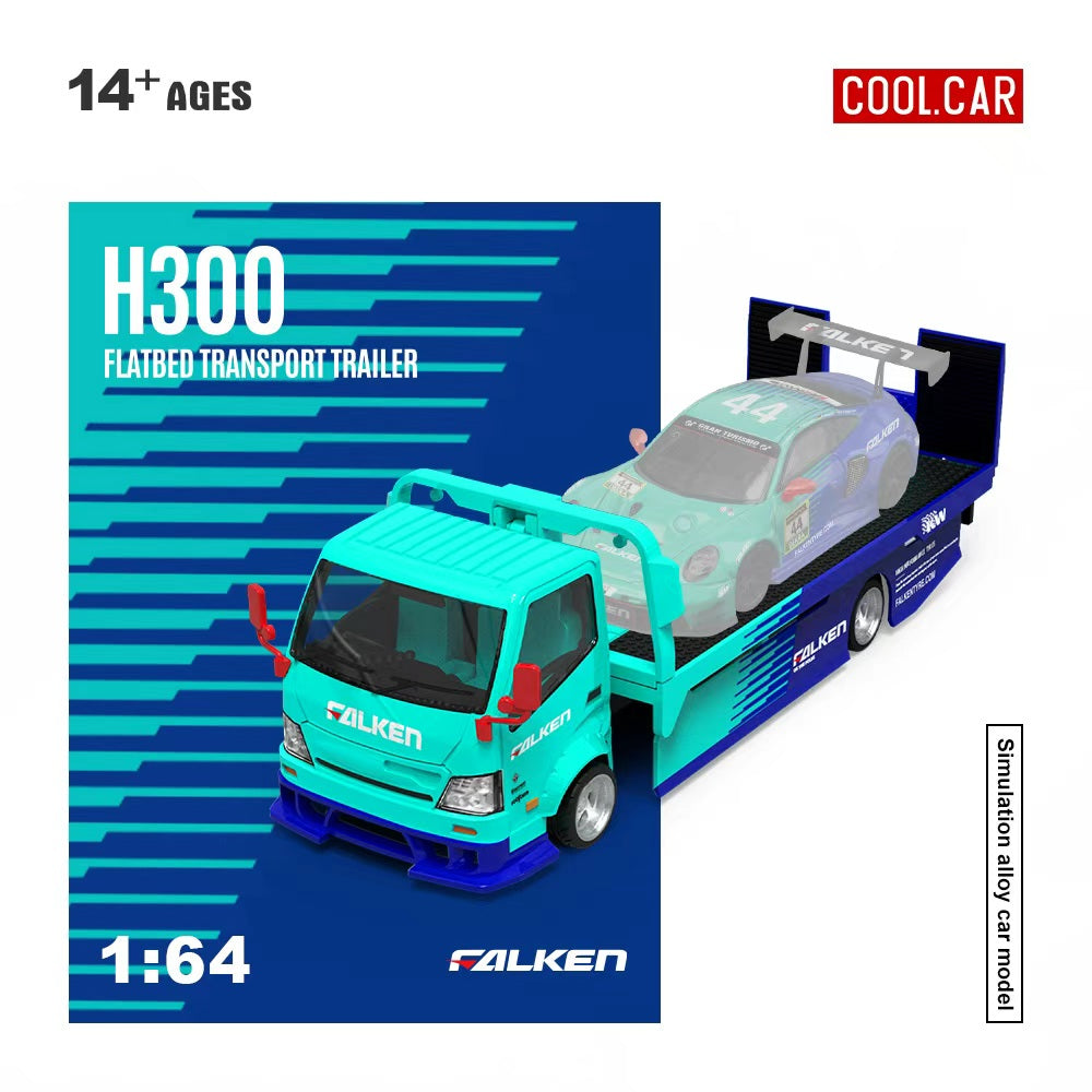 [Preorder] Cool Car 1:64 Hino H300 Transport Trailer - Falken Livery CC647232