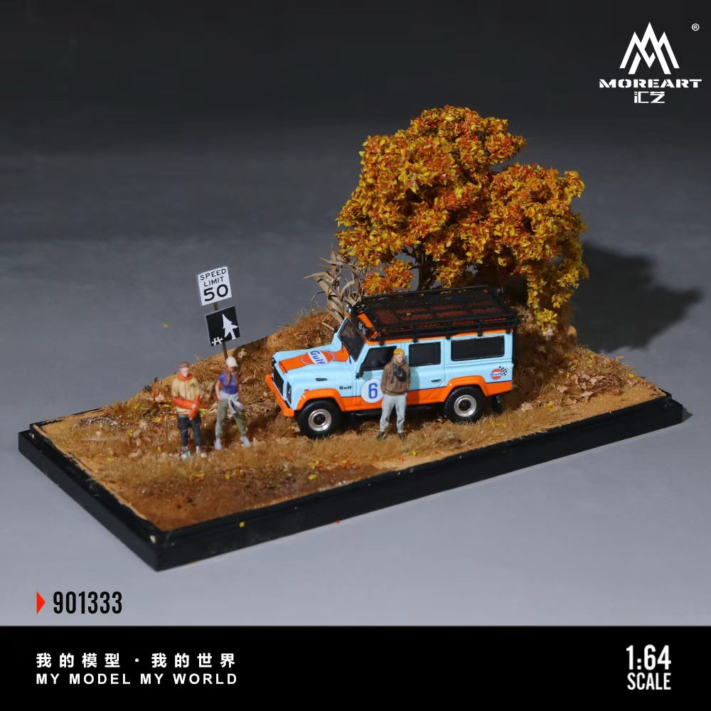 [Preorder] MoreArt 1:64 Autumn Field Dirt Road Miniature Scene Model MO901333