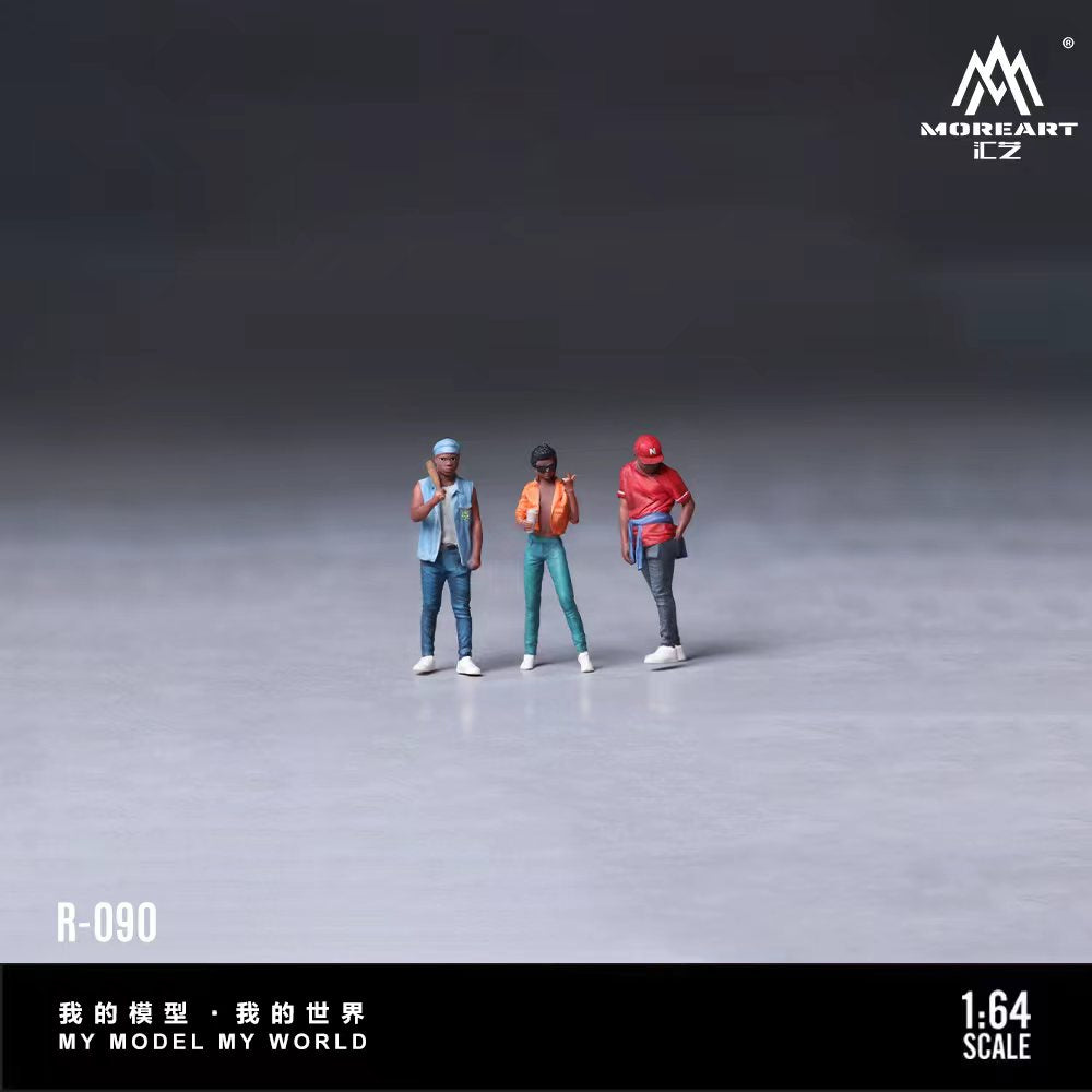 [Preorder] MoreArt 1:64 American street hip-hop figurine set MO223090