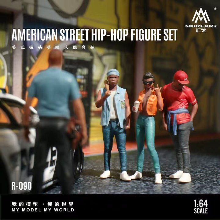 [Preorder] MoreArt 1:64 American street hip-hop figurine set MO223090