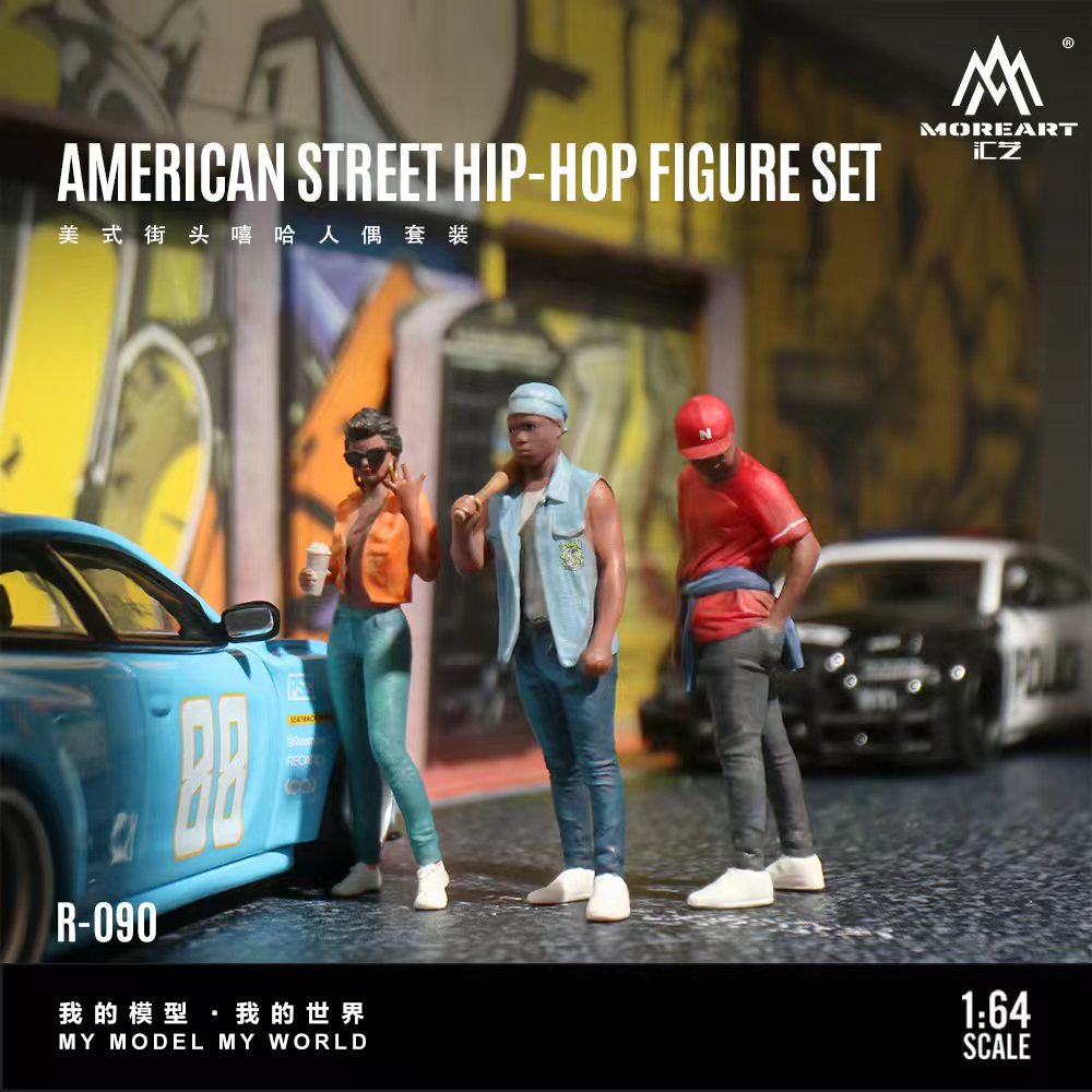 [Preorder] MoreArt 1:64 American street hip-hop figurine set MO223090